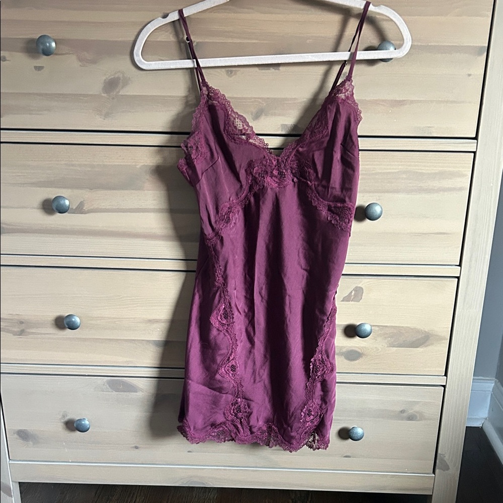 Victoria's Secret Plum Lace Chemise